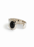 Modern Black Onyx Statement Cuff