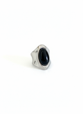 Modern Black Onyx Statement Ring