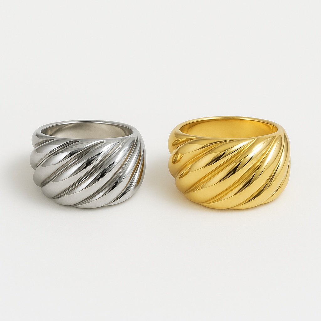Minimalist Wave Ring