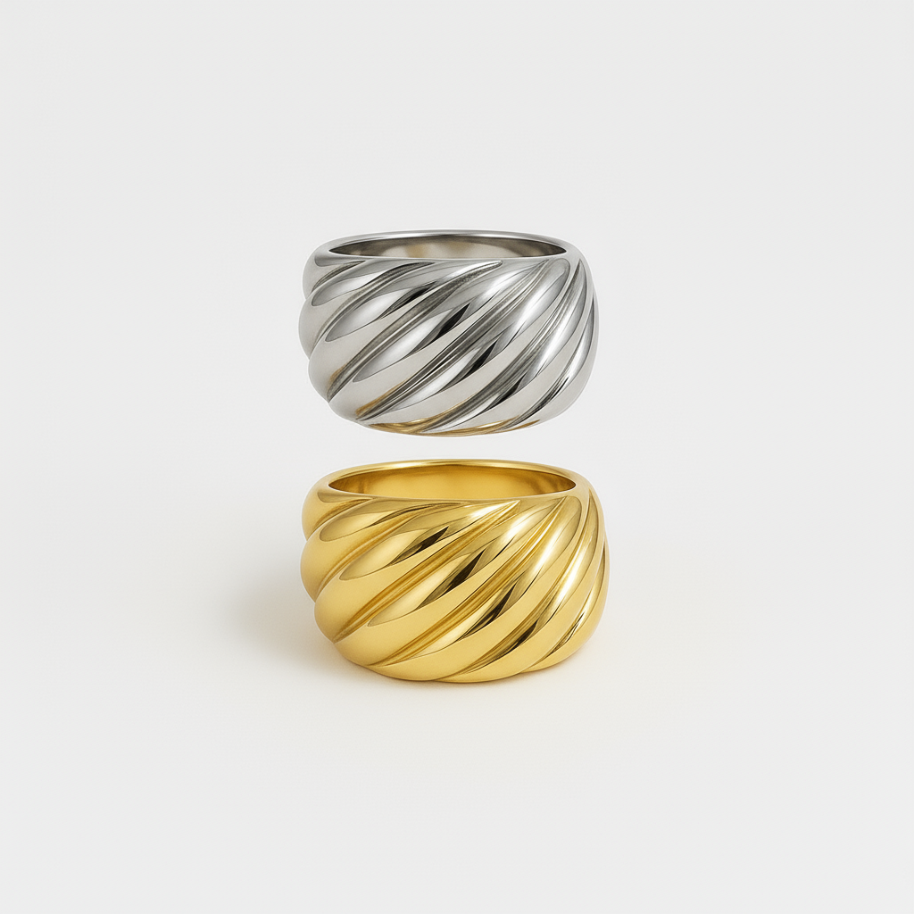 Minimalist Wave Ring