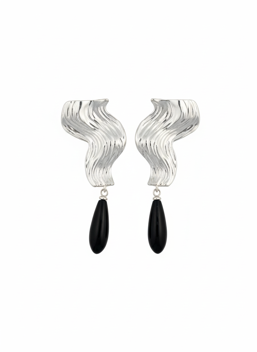 red onyx stone Earrings