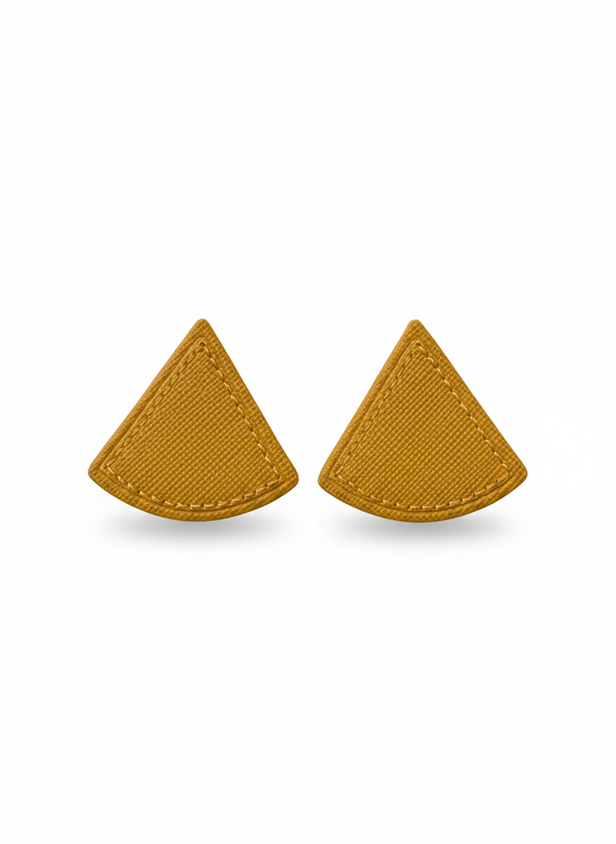 Colored cortical triangular  Earrings