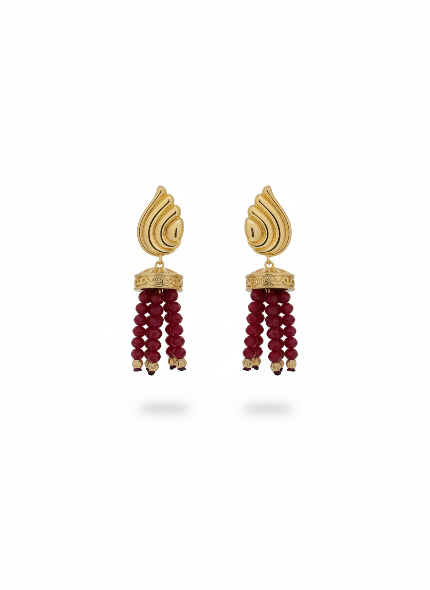 spinel tassels earring