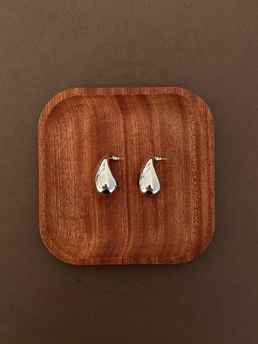 Metallic water droplet Earrings