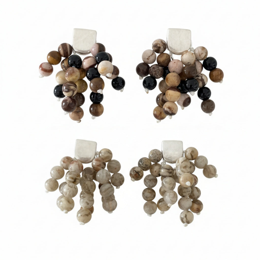 Zebra stone Earrings