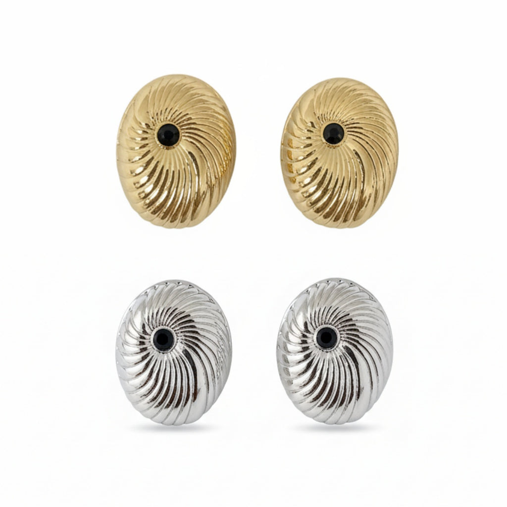 Metallic spiral Earrings