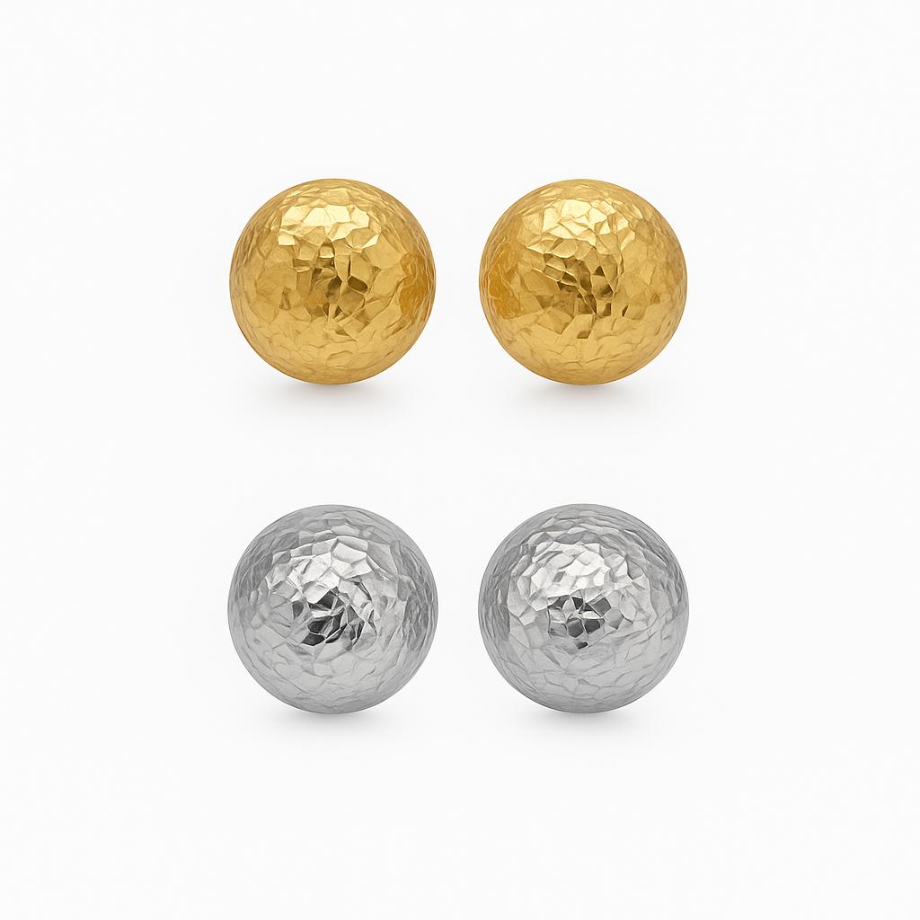 Metal  gleaming  earring