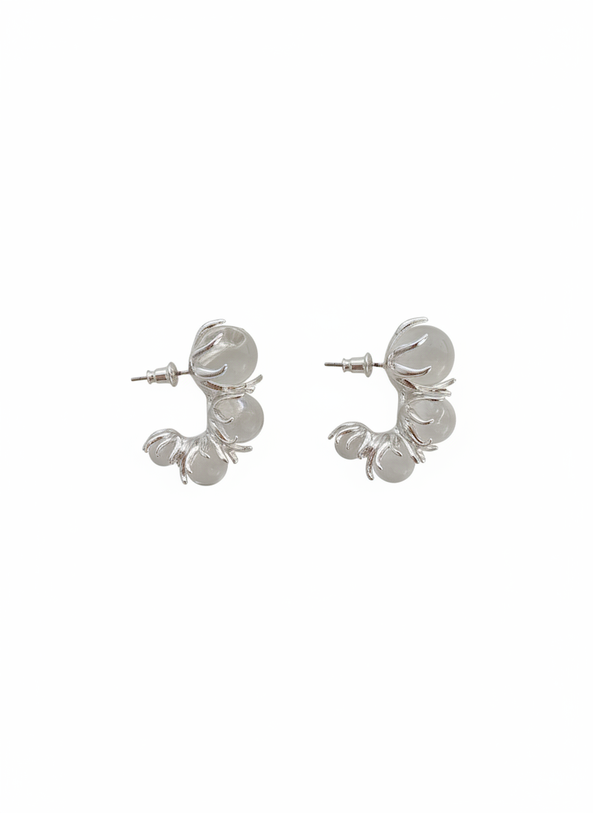 Flower Crystal Earrings